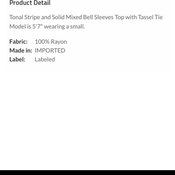 ***SOLD***CLAY BELL SLEEVES TOP - Picture 6 of 6